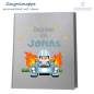 Preview: Zeugnismappe mit Bügelbild Rennwagen